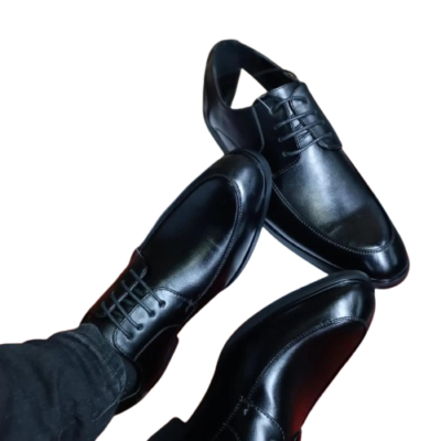 Elite Men's Formal Dress Shoes – Classic Black Synthetic Leather